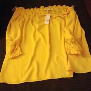 New york and company off the shoulder top